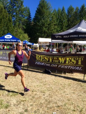 Best in the West Olympic Tri Finish September 2015