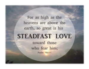 Psalm 103:11 Steadfast Love